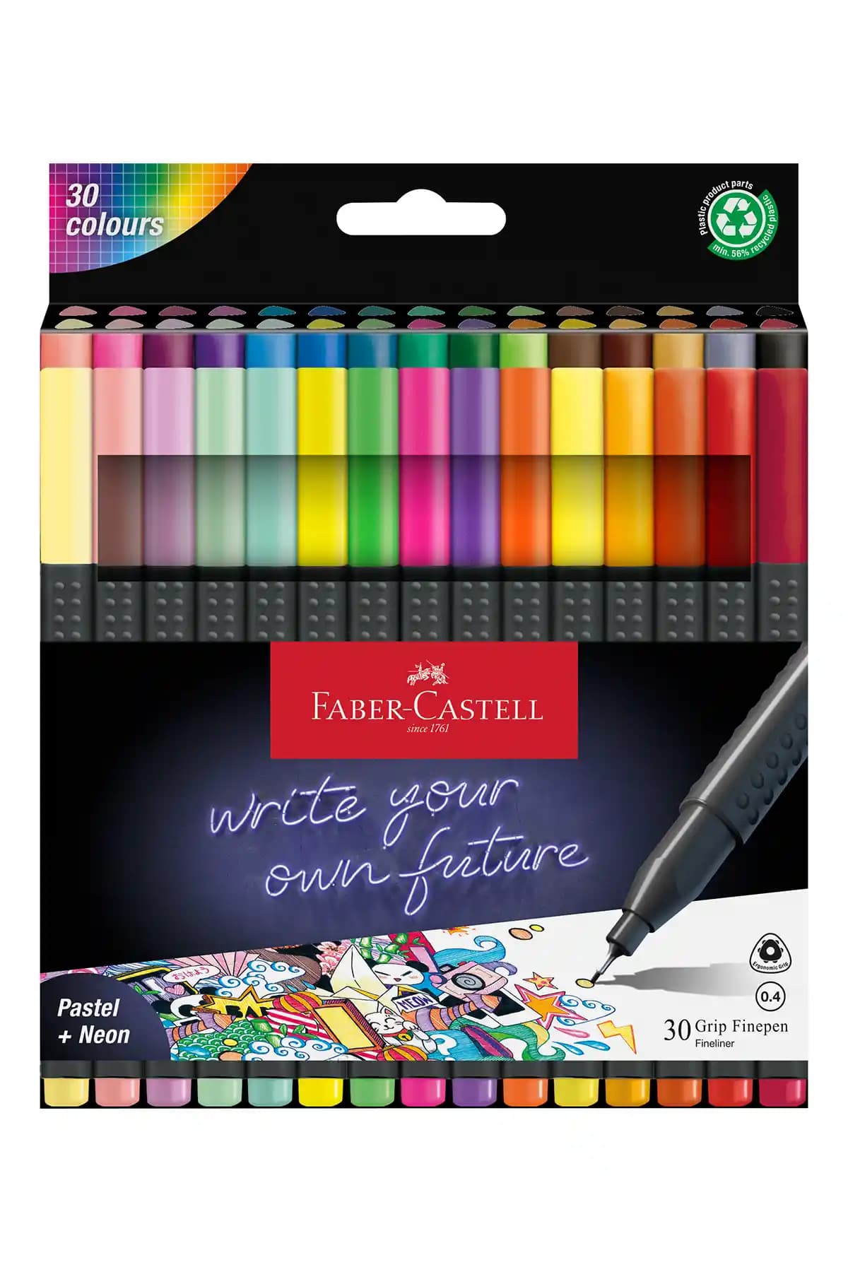 Faber Castell Grip Finepen İnce Uç Keçe Uçlu Kalem Seti Detaylı Çizim ve Yazım İçin