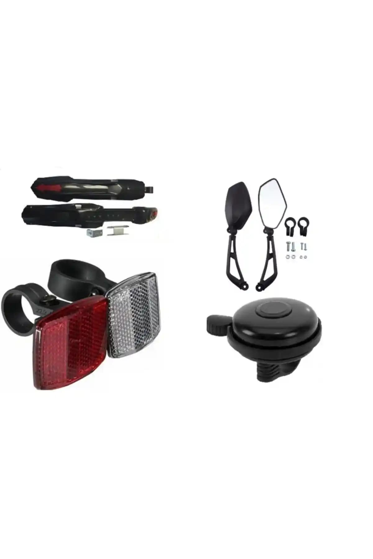 Genel Markalar Bisiklet Aksesuar Kombini 4'lü Set: Güvenlik ve Konfor İçin Pratik Çözüm
