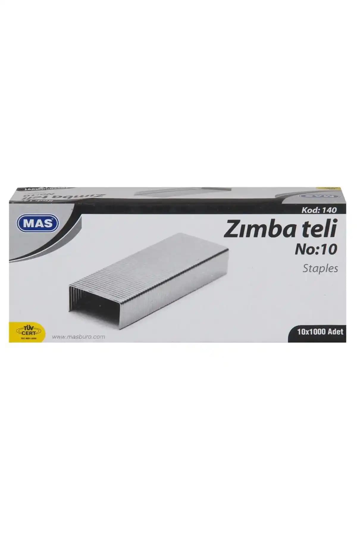 Genel Markalar Zımba Teli No 10 1000 Adet Beyaz Ofis ve Kırtasiye Kullanımı İçin Uygun