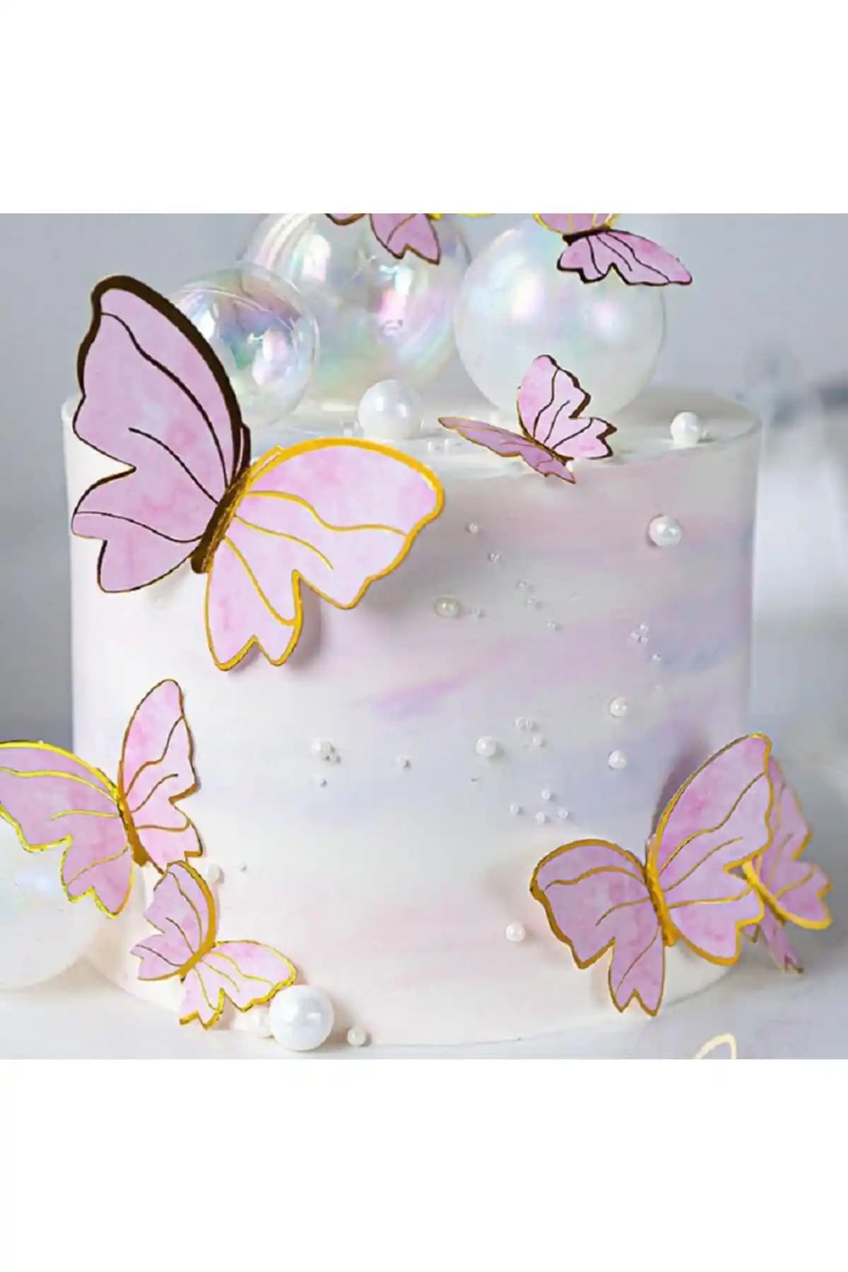 Happyland Pasta Üzeri Süs Kelebekleri ile Pasta Dekorasyonunu Geliştirin