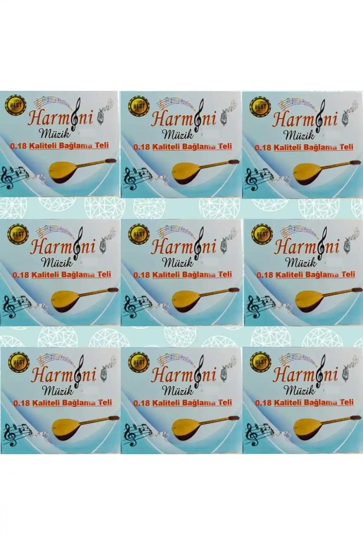 Harmoni Strings Saz Teli 9 Al 5 Öde Seti Paslanmaz Çelik ve Hediye Mızrap ile Uzun Ömürlü Performans
