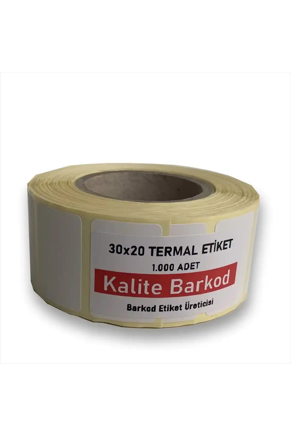 Kalite Barkod 30x20 mm Termal Etiketler: Yüksek Performans ve Dayanıklılık