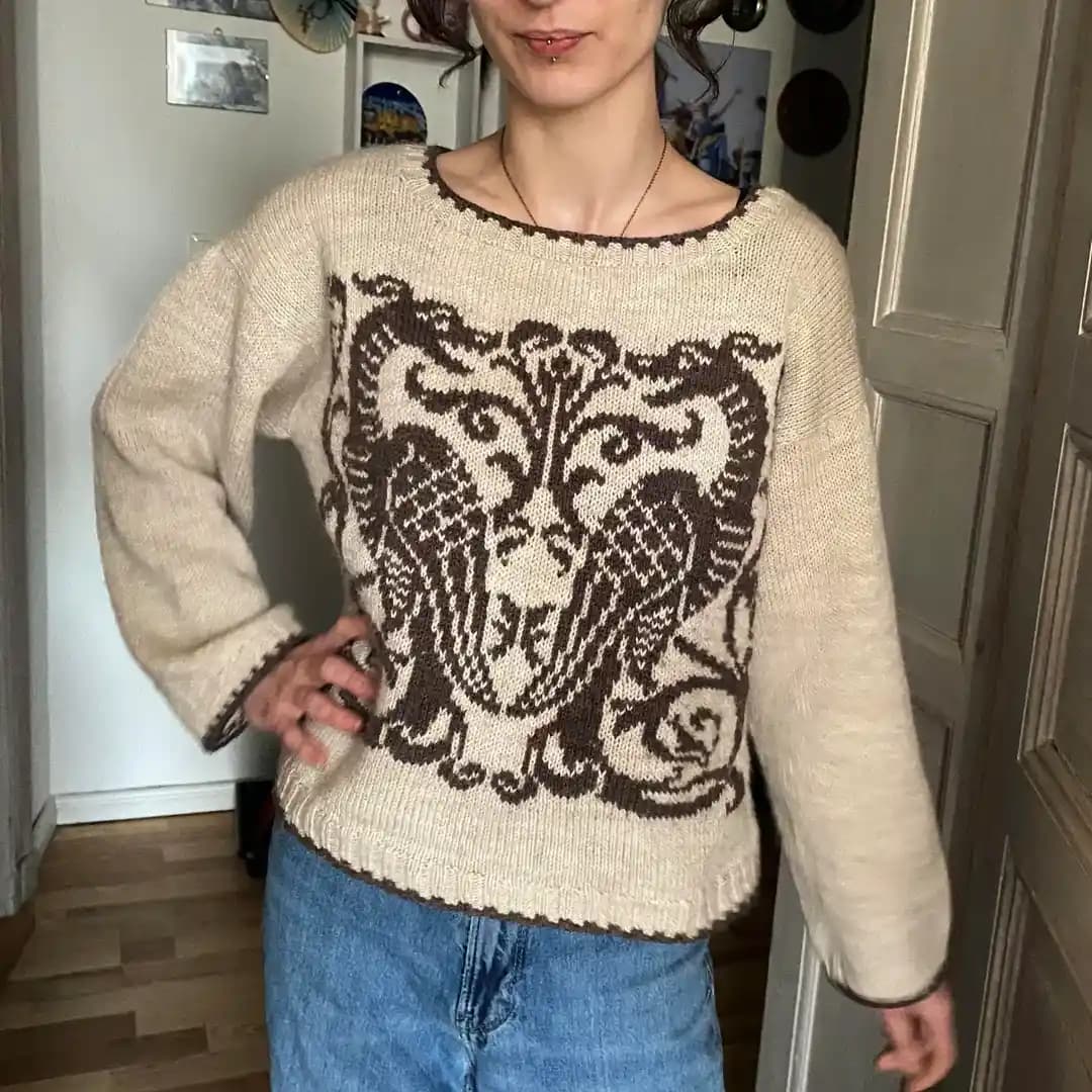 Ladderback Jakarlı Örgü Tekniği ve Örnek Kazak Tasarımı Üzerine Detaylı İnceleme