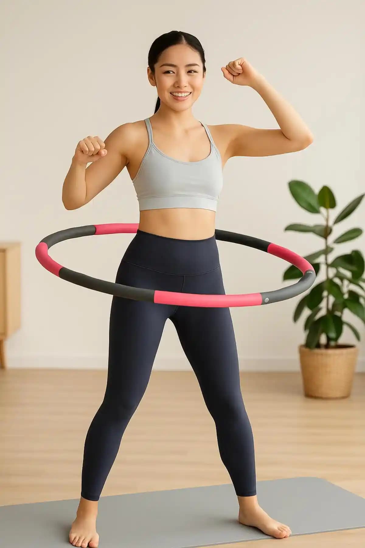 Leyaton Hula Hoop Egzersiz Çemberi 1,5 Kg ile Sağlıklı Yaşam ve Form Geliştirme