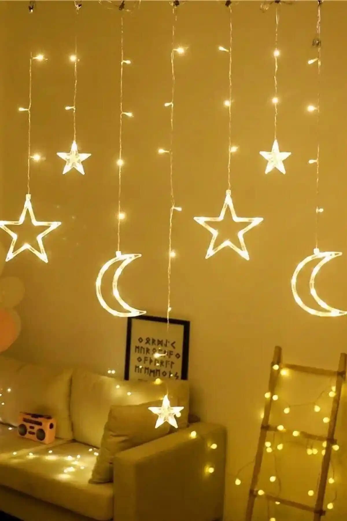 LightSpace Ay Yılz Perde LED Işık: Dekorasyon ve Organizasyonlar İçin Yenilikçi Aydınlatma Çözümü