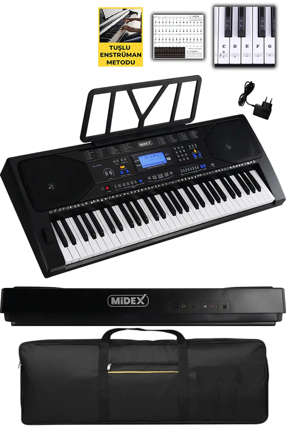 Midex PS-4500 Çok Fonksiyonlu Dijital Organ ile Müzik Performansınızı Geliştirin
