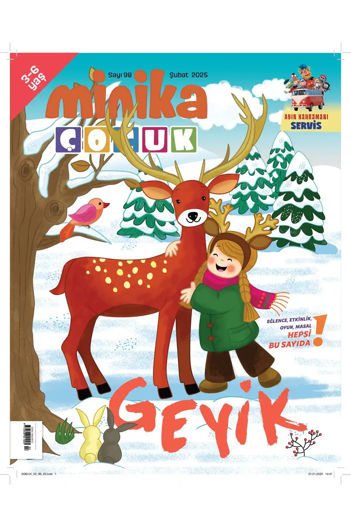 Minika Çocuk Şubat 2025 Dergisi Renkli ve Eğlenceli Çocuk Okuma Deneyimi