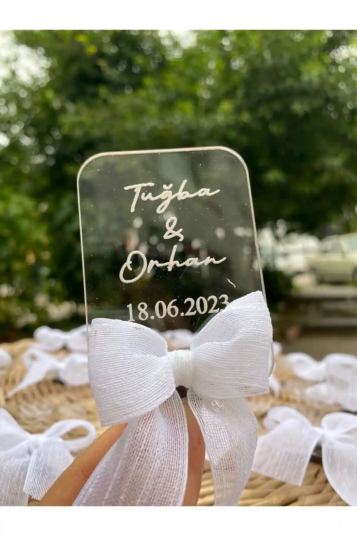 Modayna Kurdaleli Şeffaf Dikdörtgen Magnet: Kişiselleştirilebilir Dekoratif Magnetler