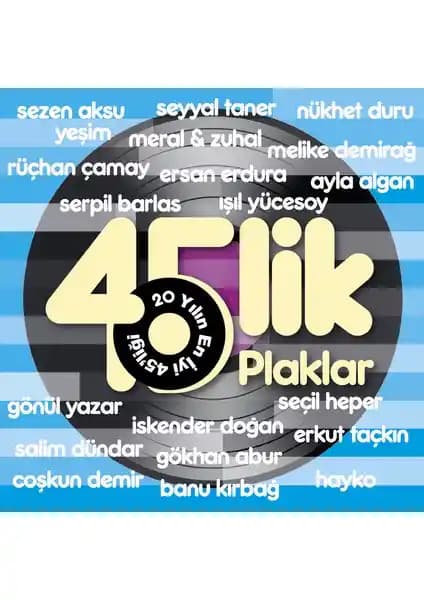 Ossi Müzik 45'lik Plaklar Koleksiyonu 70'ler ve 80'lerin En Sevilen Türk Pop Şarkıları