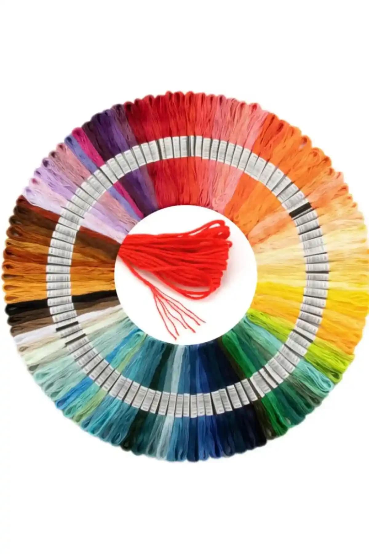OZN AKSESUAR Muline İp Kanaviçe Nakış İpi 50 Renk Seti 7,5 Mt Yüksek Kalite ve Geniş Renk Seçenekleri