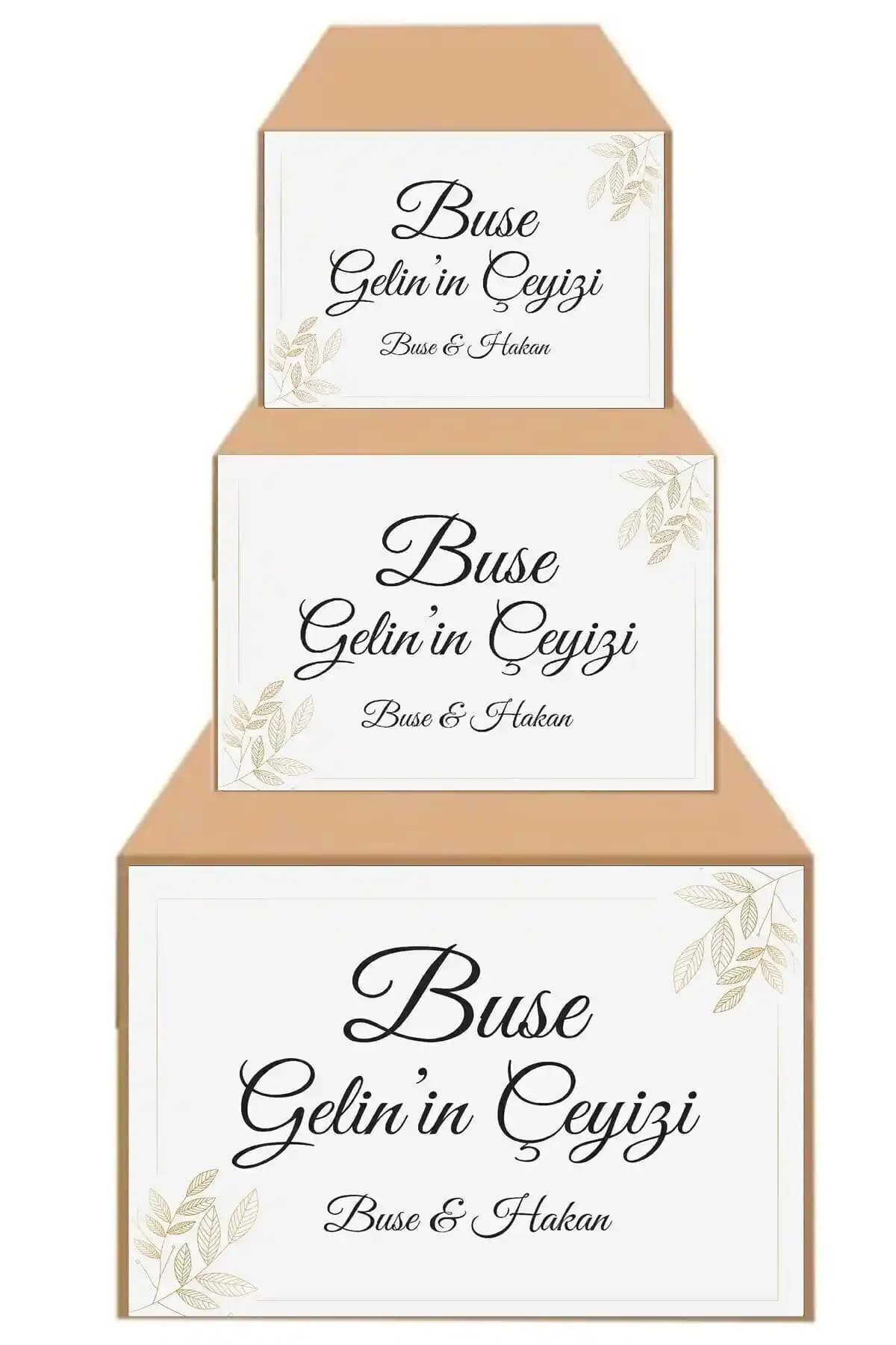 Printiks Karışık Süslü Düğün ve Çeyiz Koli Etiketi: Estetik ve Pratik Çözüm