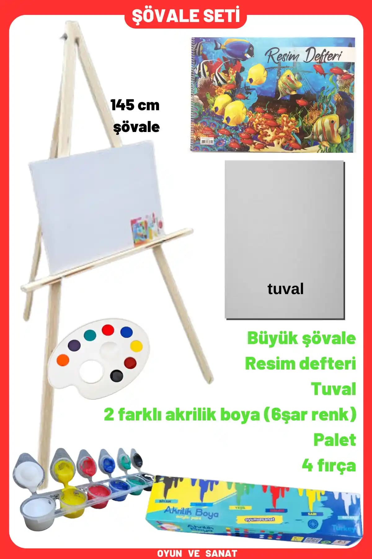 Sanat ve Yaratıcılığı Destekleyen O&S Başlangıç Resim Boyama Seti Özellikleri ve Kullanım Kolaylığı