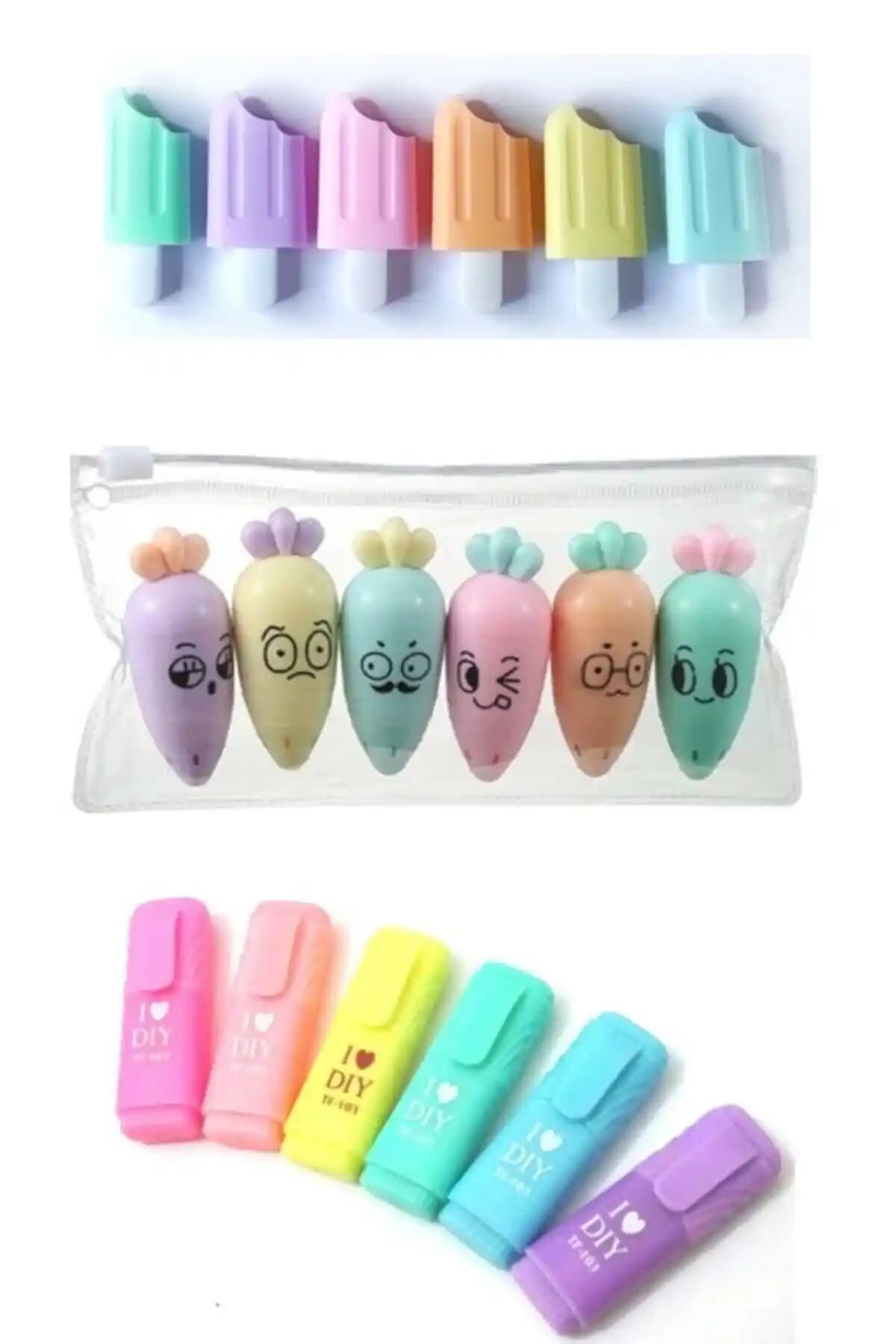 Stabilo Dondurma Sevimli Havuç ve Mini Fosforlu Kalemler Seti İncelemesi