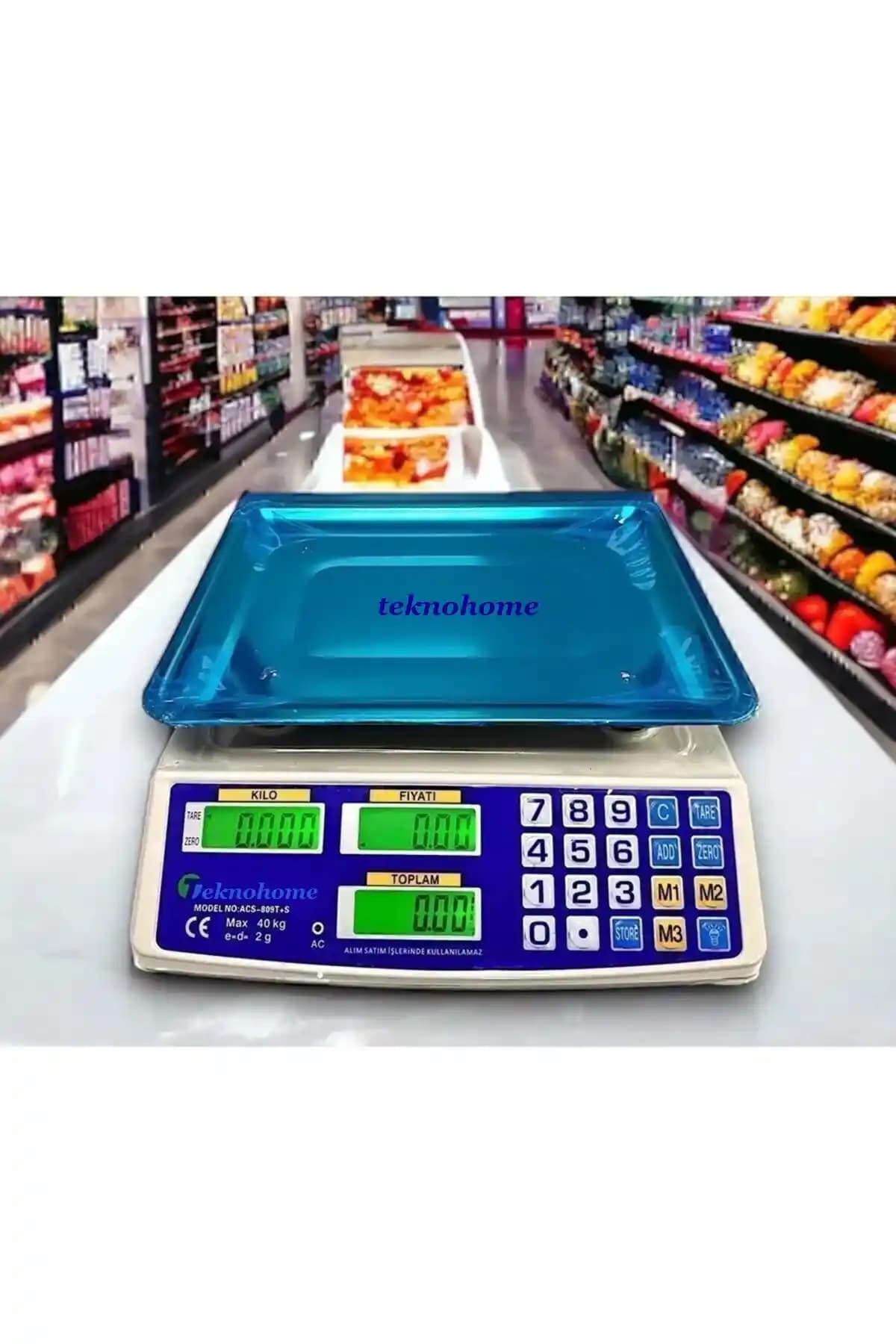 Teknohome Elektronik Şarjlı 40 Kg Terazi İşletmeler İçin Güvenilir ve Kullanışlı Ölçüm Çözümü