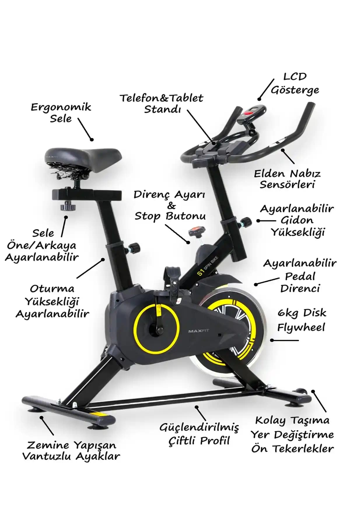 Voit Garantili Maxfit S1 Spinbike İncelemesi: Dayanıklı ve Kullanıcı Dostu Ev Spor Aleti