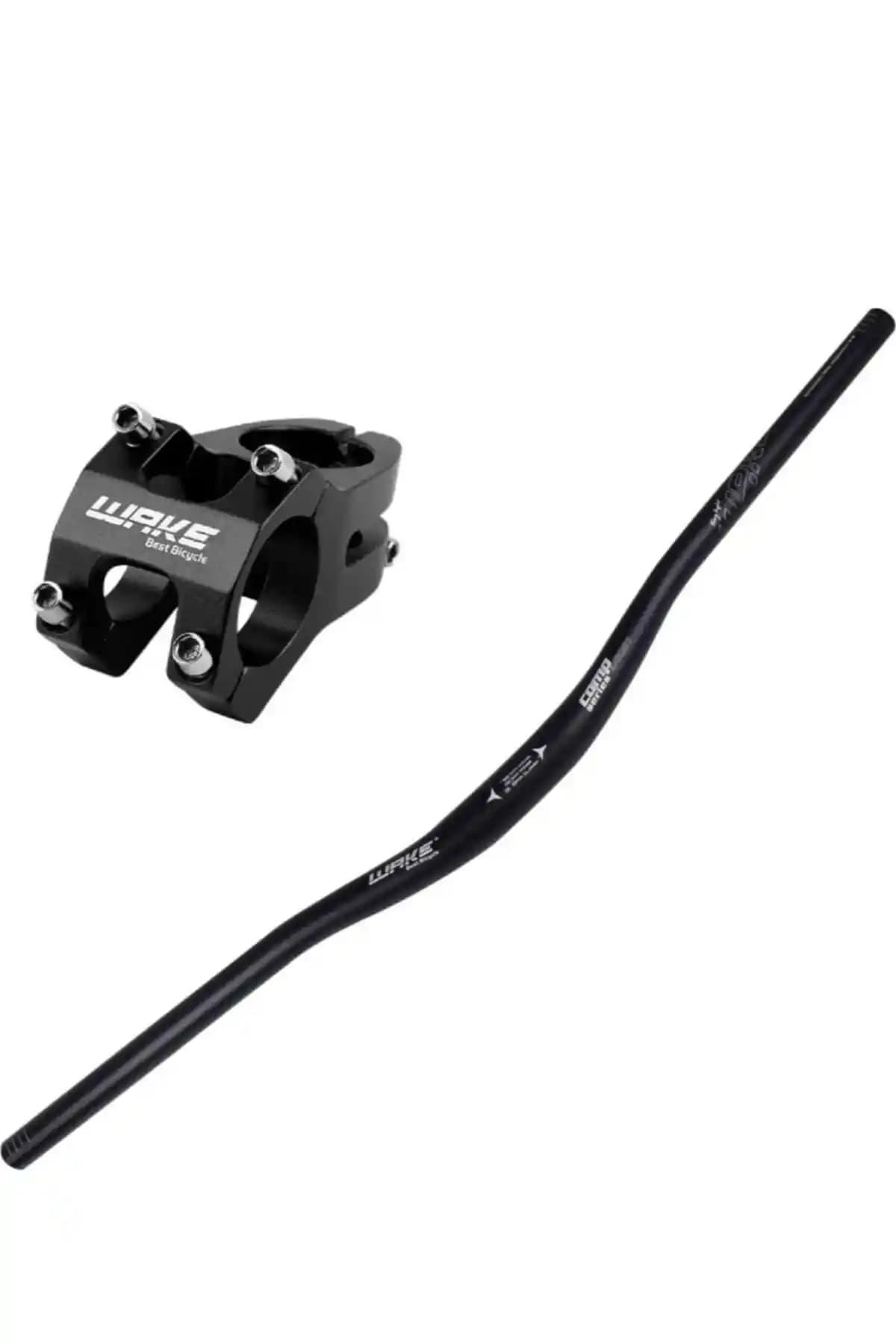 Wake 78cm Siyah Gidon ve Gidon Boğazı Takımı Dağ ve Arazi Bisikletleri İçin