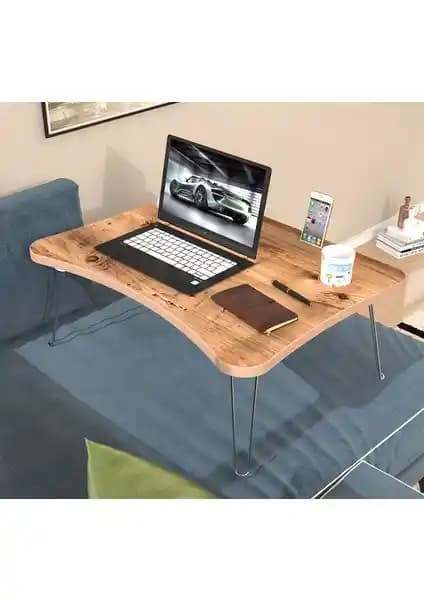 2K Mobilya Maya Katlanır Laptop Sehpa: Çok Amaçlı ve Modern Kullanım İçin Uygun Tasarım