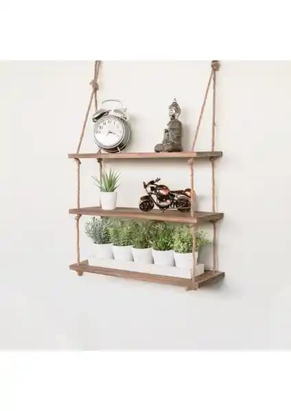 3K Life Dekoratif Ahşap Duvar Rafı: Estetik ve Fonksiyonellik Sunan Modern Tasarım