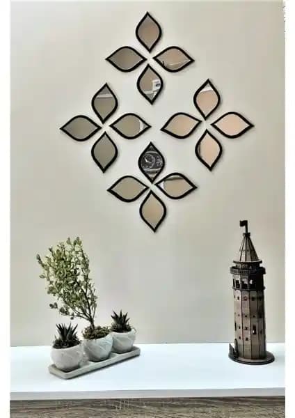 ALMITAL 16 Adet Su Damlası Dekoratif Ayna Seti Modern İç Mekanlar İçin Şık Tasarım