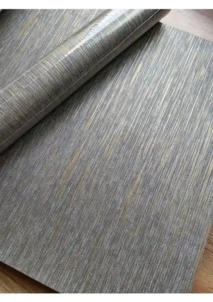 Antrasit Gold Detaylı Kabartmalı Silinebilir Duvar Kağıdı ile Modern ve Şık Dekorasyon