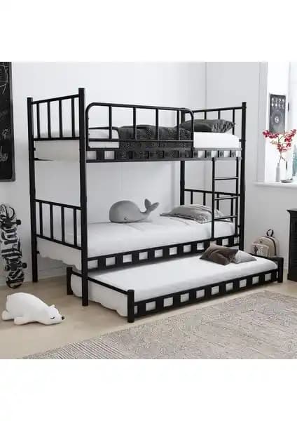 Argimo Zambak Yavrulu Metal Ranza ve Karyola Çocuk ve Genç Odaları İçin Güçlü ve Estetik Çözüm