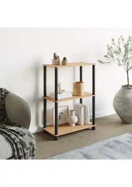 Ata Home Çok Amaçlı 2 Raflı Ahşap Modern Dekoratif Kitap Dosya Ev Ofis Rafı Özellikleri ve Kullanım Alanları