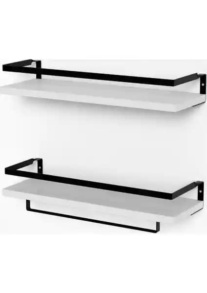 Banos Rt4 Metal Çerçeveli Baharatlık ve Duvar Rafı Modern ve Çok Yönlü Kullanım Seçenekleriyle