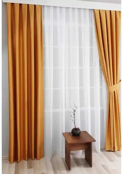 Belle Cose Blackout Hardal Fon Perde: Modern, Fonksiyonel ve Estetik Perde Seçeneği