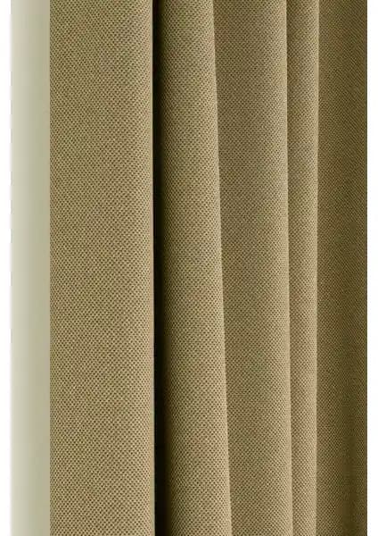 Belle Cose Country Tarz Bej Siyahout Karartma Perde Uzun Ömürlü ve Yüksek Kalite