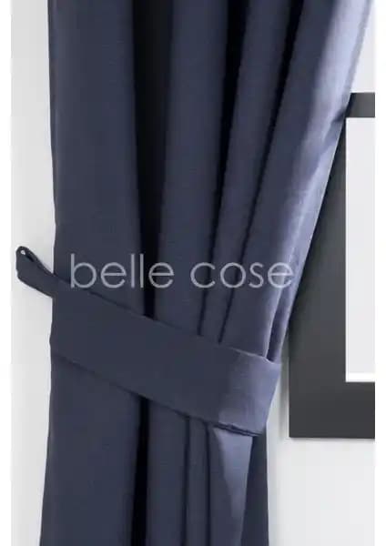 Belle Cose Keten Blackout Karartma Termal Lacivert Fon Perde: Estetik ve Fonksiyonellik Bir Arada