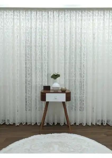 Caserta Home Sık Pile Sarmaşık Desenli Beyaz Tül Perde Detaylı İnceleme ve Kullanım Özellikleri