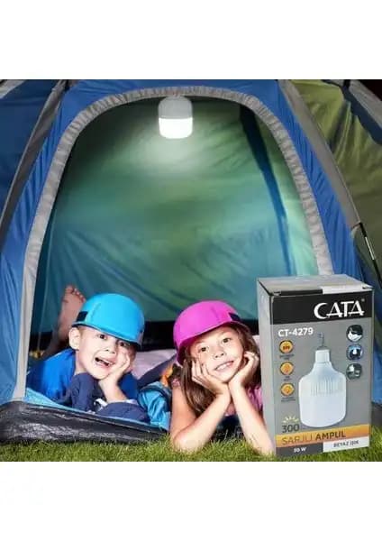 Cata CT-4279 30W USB Şarjlı LED El Feneri Güçlü ve Taşınabilir Aydınlatma Çözümü