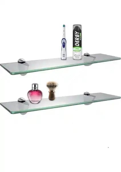 Depolife 2'li Cam Raf Seti Modern ve Şık Tasarımıyla Dekorasyonun Favorisi