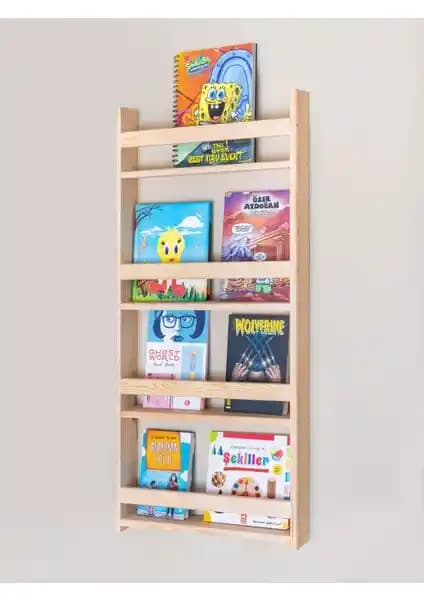 Dizmo Montessori Ahşap Çocuk Kitaplığı: Estetik ve Güvenli Tasarım Özellikleri
