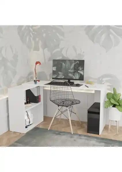 Durusilya Mobilya L Şeklinde Çalışma Masası: Modern ve Fonksiyonel Tasarım