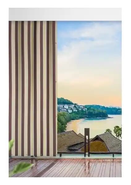 Elisa Home Elisya Balkon Perde ve Güneşlik Seti Modern ve Dayanıklı Tasarım