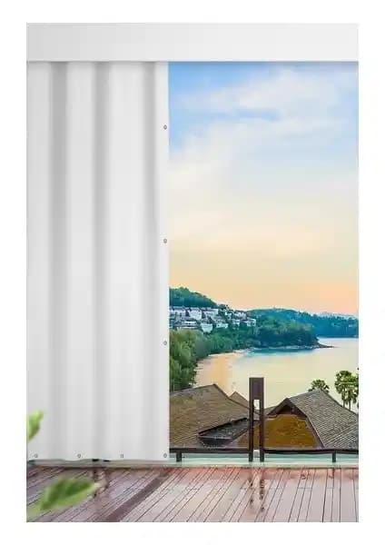Elisa Home Elisya Balkon Perdesi Dayanıklı ve Estetik Tasarımıyla Dış Mekanlar İçin Uygun