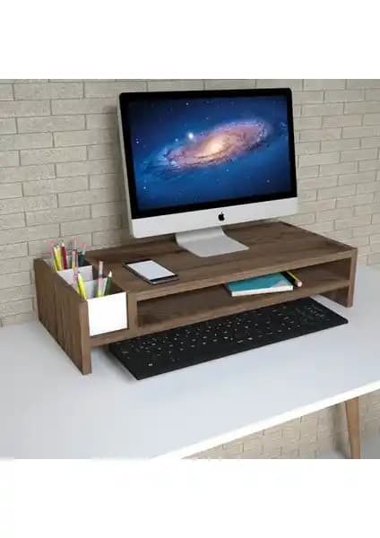 Emkawood Sally Çırağan Laptop ve Monitör Yükseltici Ergonomik Tasarım ve Dayanıklılık