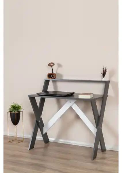 Enda Home X Ayaklı Raflı Çalışma Masası Modern ve Ergonomik Tasarım Özellikleri