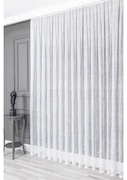 Evdepo Home Kullanıma Hazır Ekstraforlu Tül Perde Modern ve Şık Tasarımıyla Dekorasyonunuza Uyum Sağlar