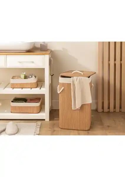 Gina Bambu Çamaşır Sepeti: Modern Tasarım ve Fonksiyonellik Bir Arada