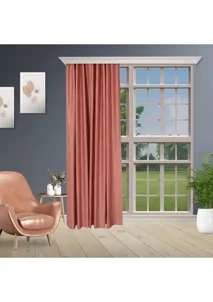 Gül Kurusu Black Out Karartma Perde Yatak Odası İçin Modern ve Enerji Tasarruflu Tasarım