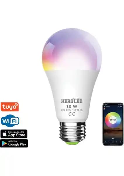 Hero Led 10 Watt Wifi Ampul ile Akıllı ve Çok Yönlü Işıklandırma Çözümü