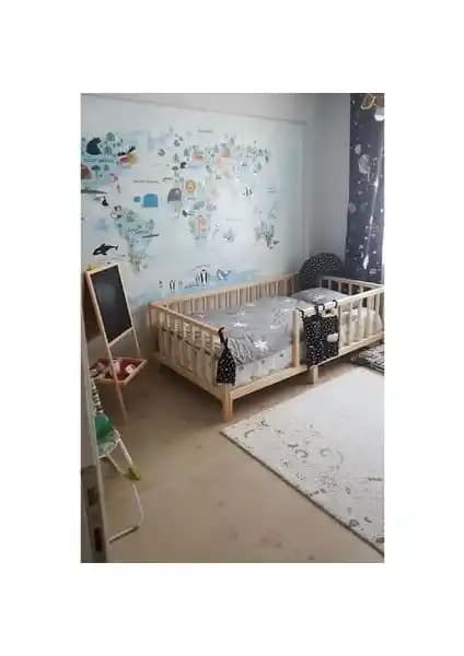 HFT Home Kapılı Unisex Montessori Çocuk Karyolası Güvenli ve Estetik Tasarım Özellikleri