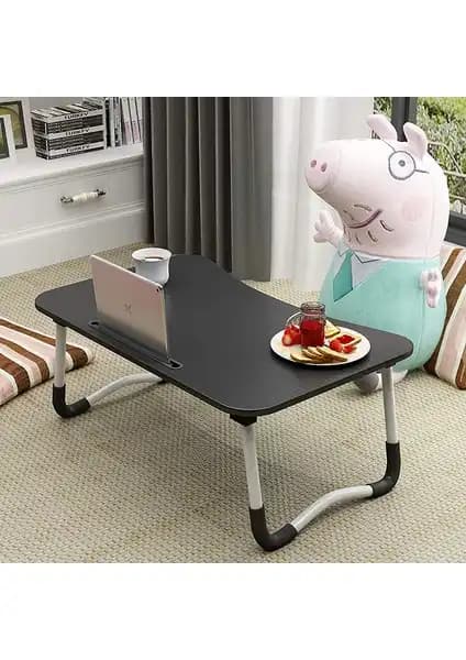 Hodbehod Siyah Çok Amaçlı Yatak ve Koltuk Üstü Laptop Masası Günlük Kullanım İçin