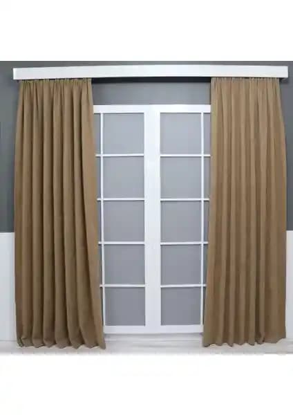 Home Color Petek Kadife Dokulu Fon Perde Geniş Ölçü ve Karartma Özelliğiyle Modern Tasarım