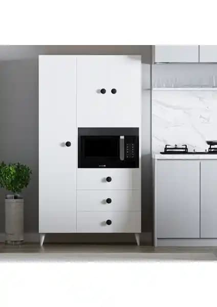 İmbas Çok Amaçlı Mutfak Mikrodalga Fırın Dolabı: Modern ve Fonksiyonel Tasarım Çözümü