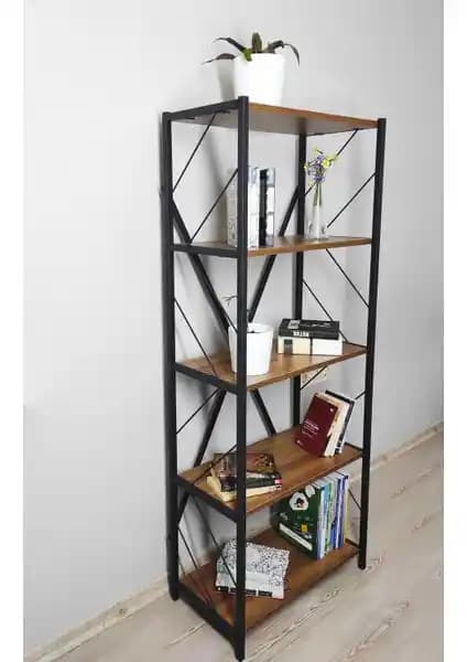 IRMAK Metal 5 Katlı Kitaplık Modern ve Dayanıklı Depolama Çözümüdür