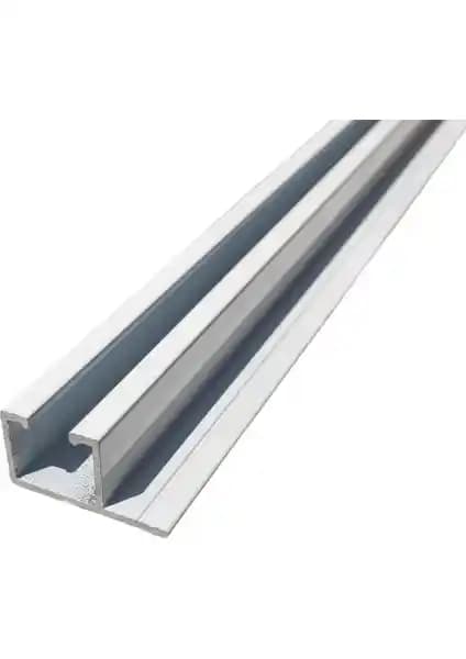 İzen Tek Kanallı Yan Çıtalı Alüminyum Perde Rayı 25mm Modern ve Dayanıklı Çözüm