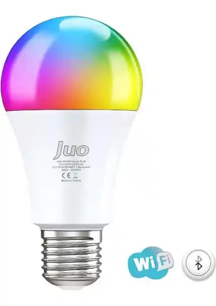 Juo Lumex Akıllı 9W RGB LED Ampul Wi-Fi ve Bluetooth ile Modern Aydınlatma Çözümü